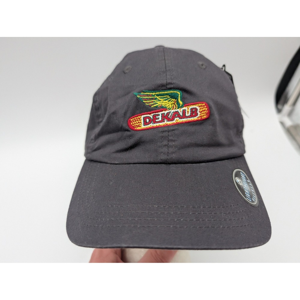 Ahead DEKALB Corn Seed Logo Hat Charcoal Gray Lightweight Classic Cut Cap NEW